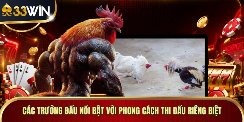 Các trường đấu nổi bật với phong cách thi đấu riêng biệt