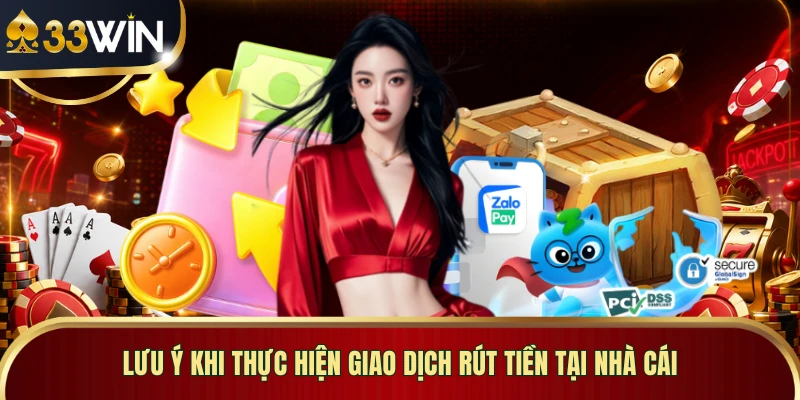 Lưu ý khi thực hiện giao dịch rút tiền tại nhà cái